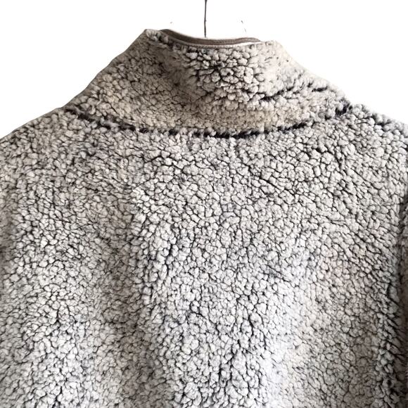 Maurice's Sherpa Pullover Fleece Sweater Pockets Sweatshirt Jumper Size XXL Gray - Picture 13 of 16